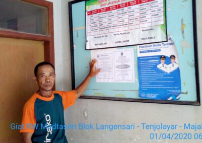 Ketua RW Bantu Sosialisasikan Cegah Covid-19 Di Desa Tenjolayar